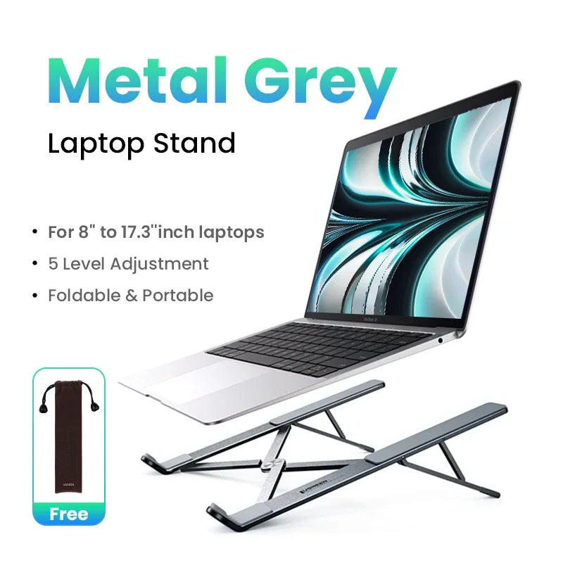 Adjustable Aluminum Foldable Laptop Stand for Desk