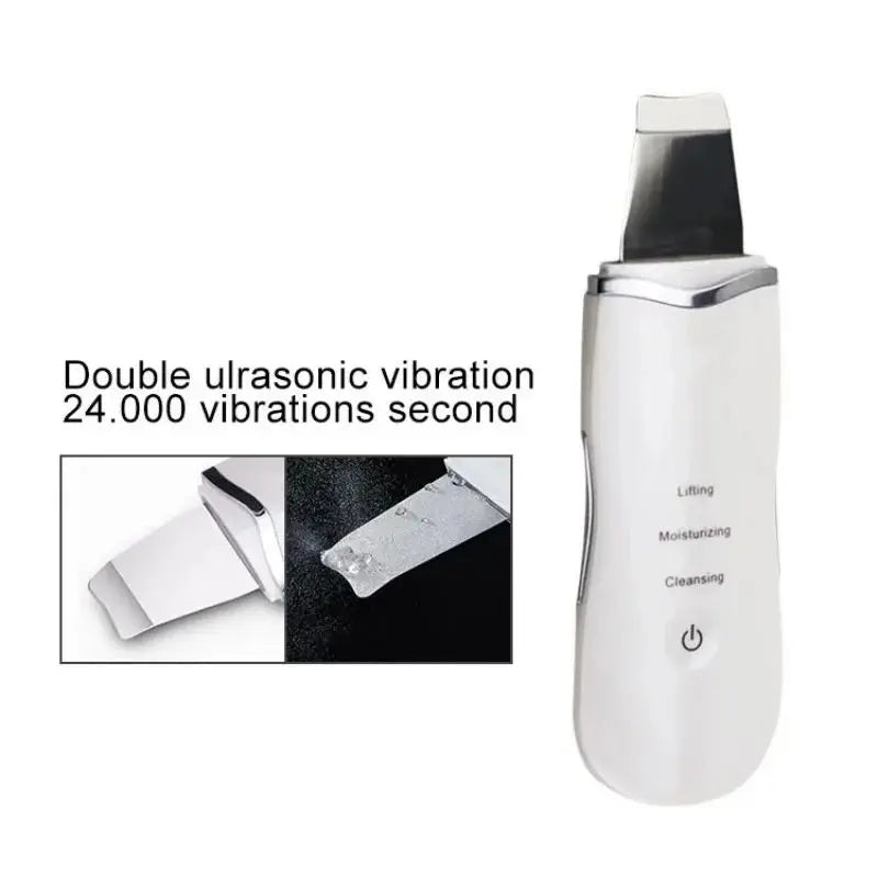 3-in-1 Ultrasonic Facial Skin Scrubber and Pore Cleaner - 3