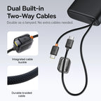 145W Fast Charging Power Bank with Built-In Cables 25000mAh
