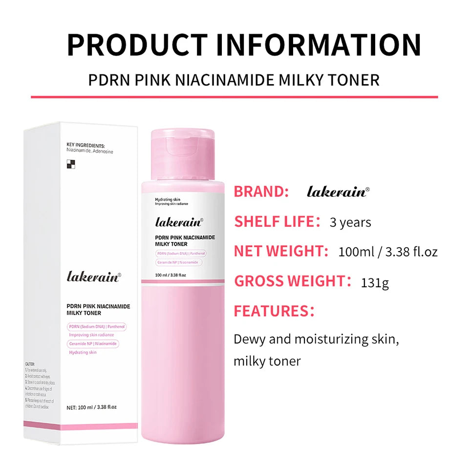 PDRN Niacinamide Milky Toner for Deep Hydration and Glow