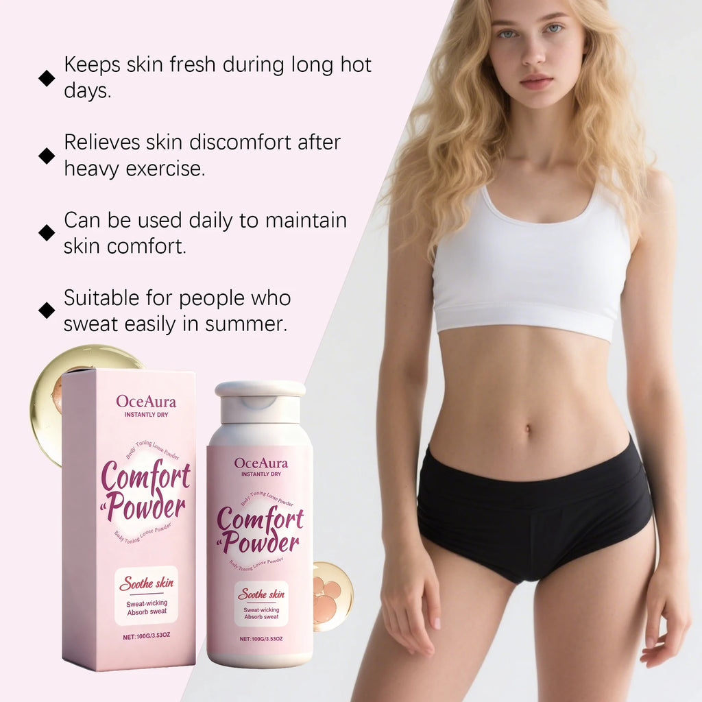All-Over Sweat-Wicking Body Powder for Anti-Chafing Comfort