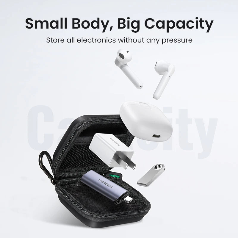Hard Shell Protective Carrying Case for Earbuds and Small Electronics - 4