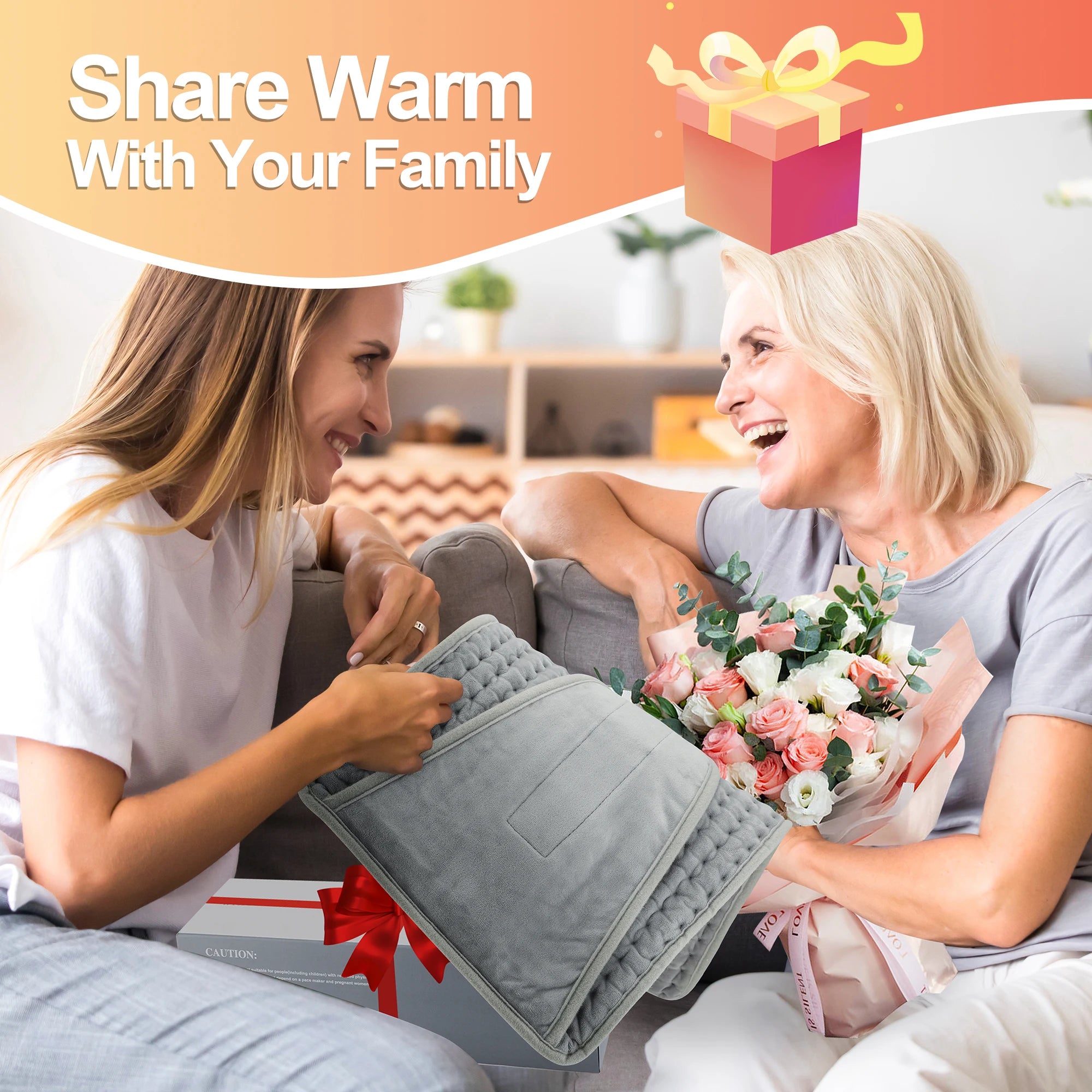 Electric Heating Pad Wrap for Back and Abdomen - 14