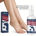 Refreshing Deodorant Foot Spray for Odor Removal and Dry Skin
