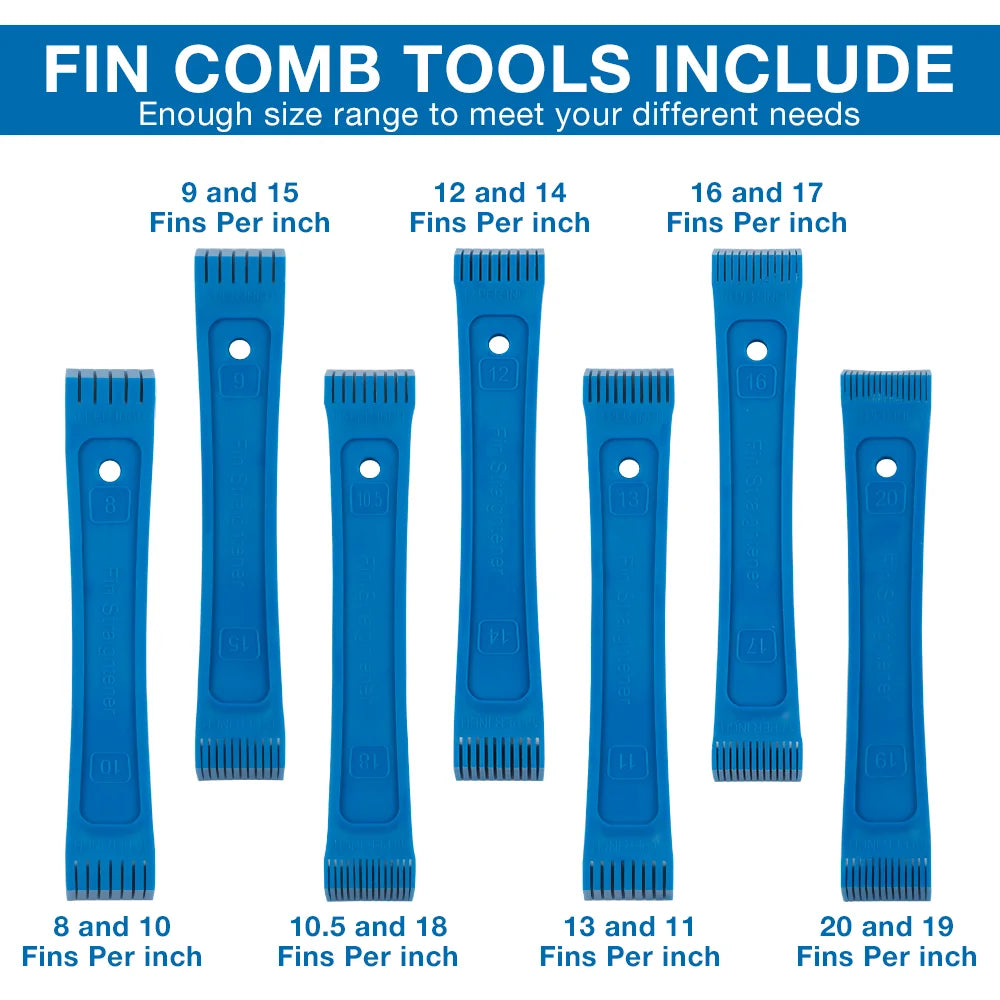 Air Conditioner Fin Cleaning and Repair Comb Set