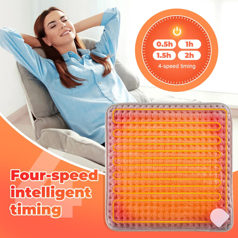 Electric Heated Foot Warmer with Adjustable Heat and Timer - 10
