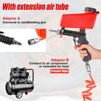 Portable 90PSI Pneumatic Gravity Feed Sandblasting Gun