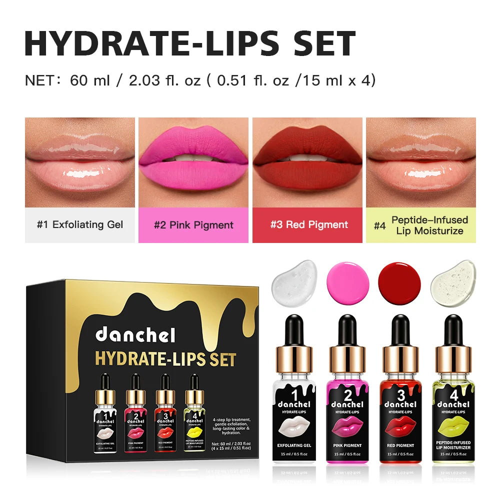 4-Step Lip Care and Exfoliation Treatment Set - 22