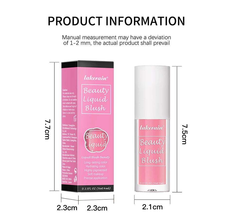 Waterproof Long-Lasting Liquid Cheek Blush