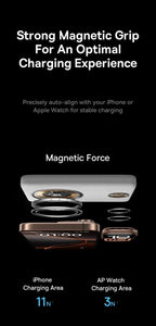 10000mAh Magnetic Wireless Power Bank for Phone and Watch