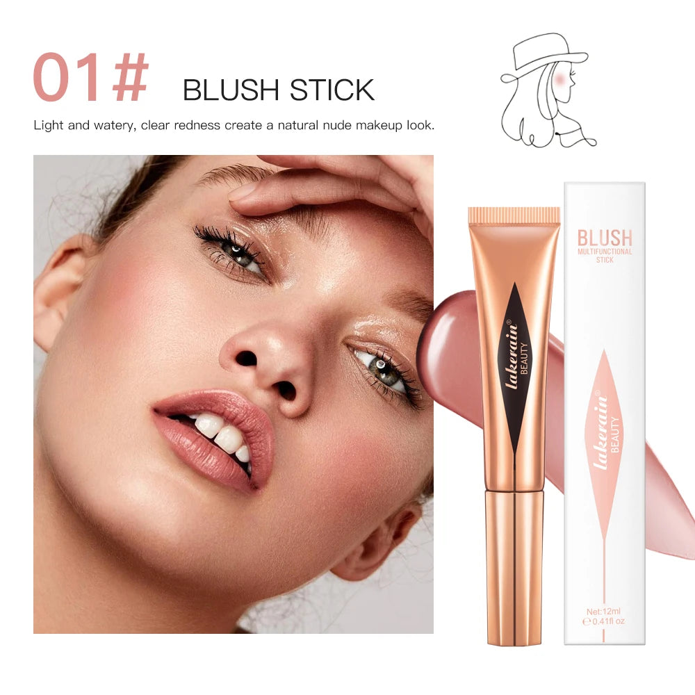 Liquid Contour, Blush and Highlighter Wand with Cushion Applicator - 25