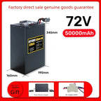 72V 50Ah Lithium-Ion Rechargeable Battery for E-Bikes and Scooters
