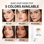 Dual-Ended Waterproof Foundation and Concealer Stick with Brush