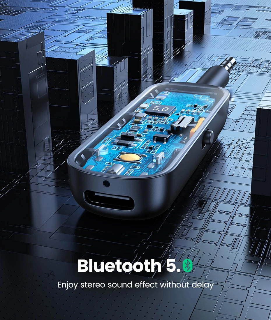 2-in-1 Bluetooth 5.0 Transmitter and Receiver for TV and Car Audio