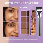 8-Shade Cream Concealer Palette for Full Coverage and Contouring
