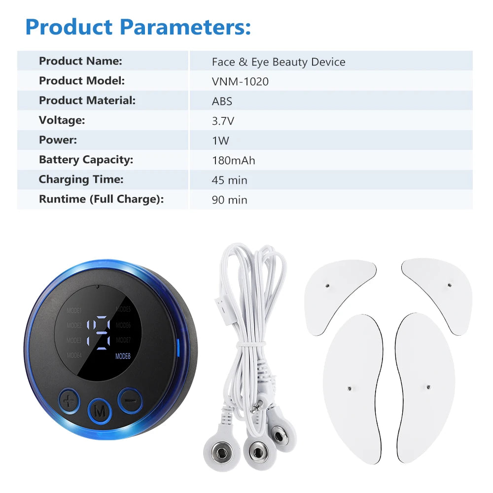 Electric Facial and Eye Massage Beauty Device