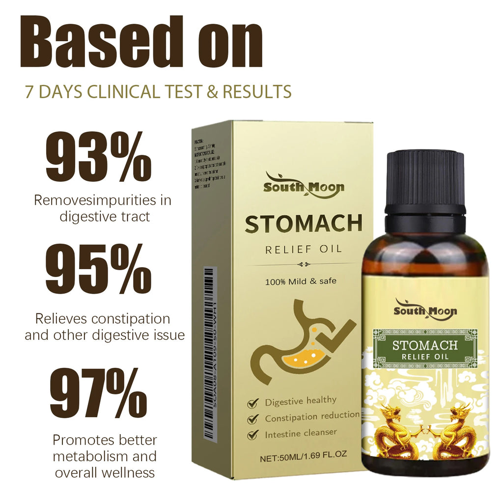 Herbal Abdominal Massage Oil for Digestive Relief