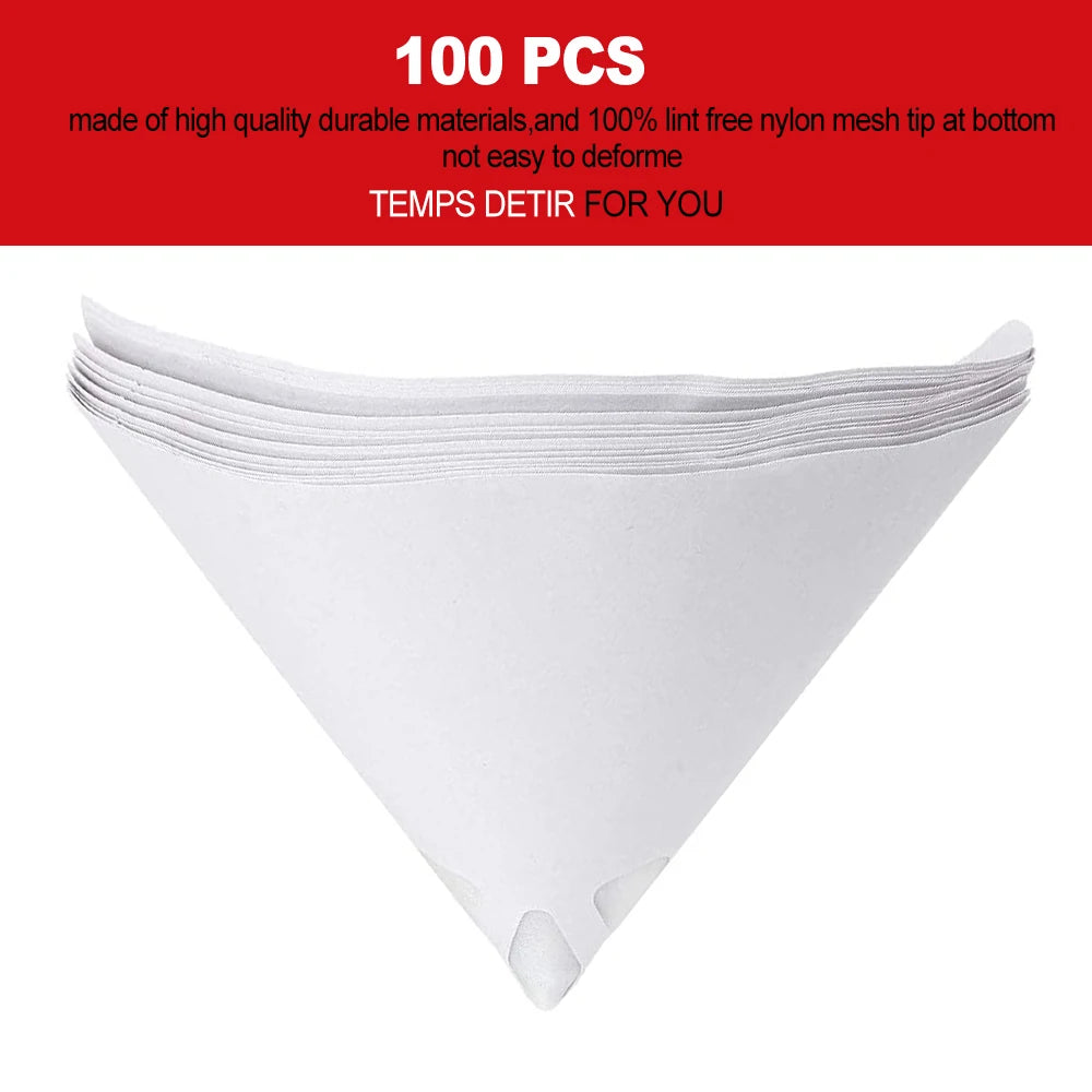 Disposable Conical Paint Strainer Funnels for Spray Guns