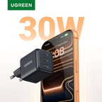 30W GaN Fast Wall Charger with 3 USB-C Ports