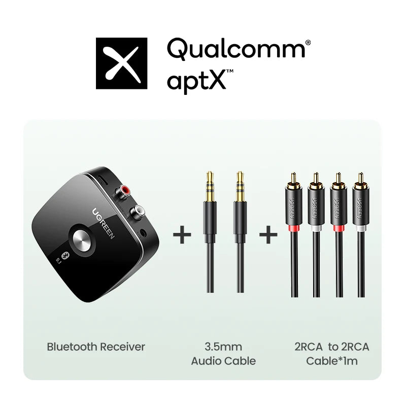 Bluetooth 5.1 aptX HD Audio Receiver for Wired Speakers