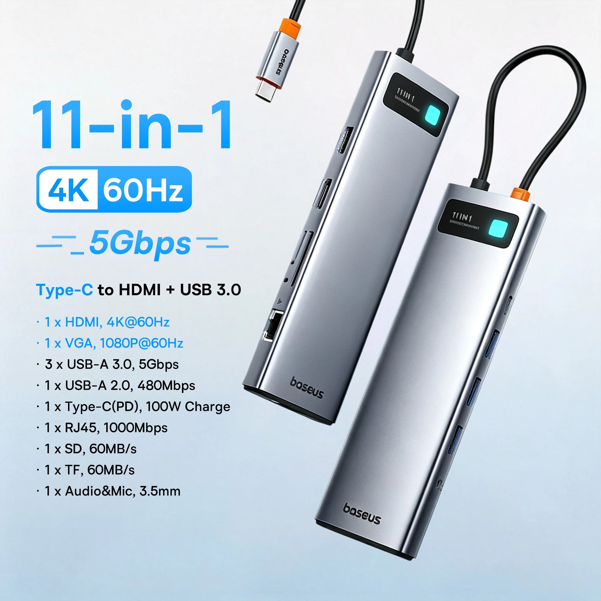 13-in-1 USB-C Hub with 4K Quadruple Display and 100W PD Charging - 35