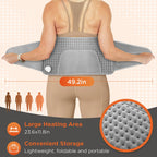 Heated Waist and Abdomen Wrap with Hand Pockets