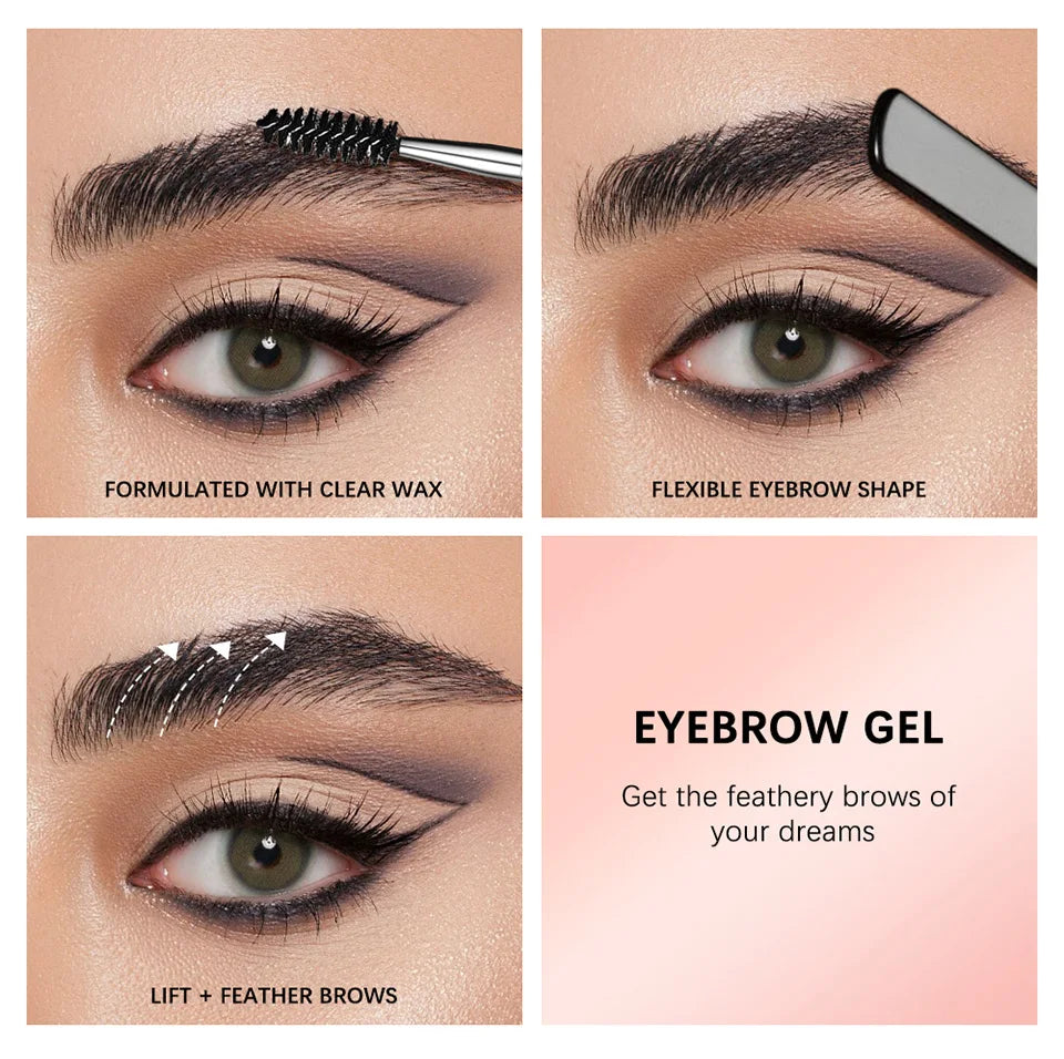 Waterproof Clear Eyebrow Styling Gel for Laminated Brow Look