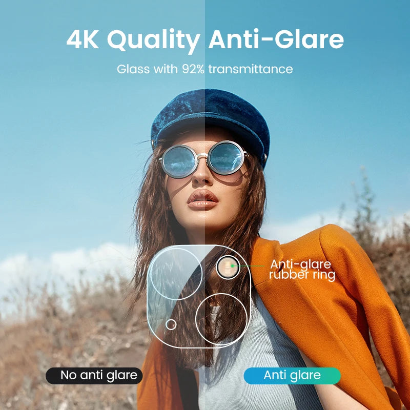 Tempered Glass Camera Lens Protector for iPhone 13-15 Series - 2