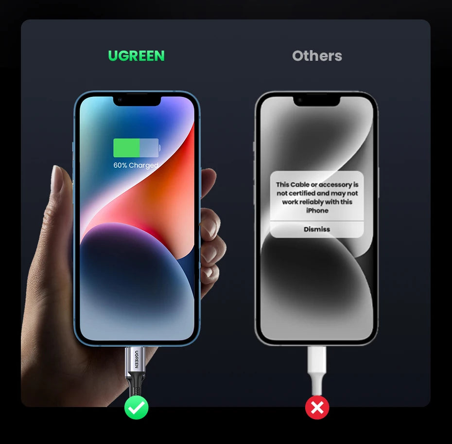USB-C to Lightning PD 20W Fast Charging Cable for iPhone and iPad - 14