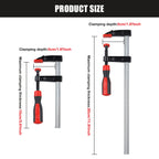 Heavy-Duty Woodworking F-Clamp Bar Clip