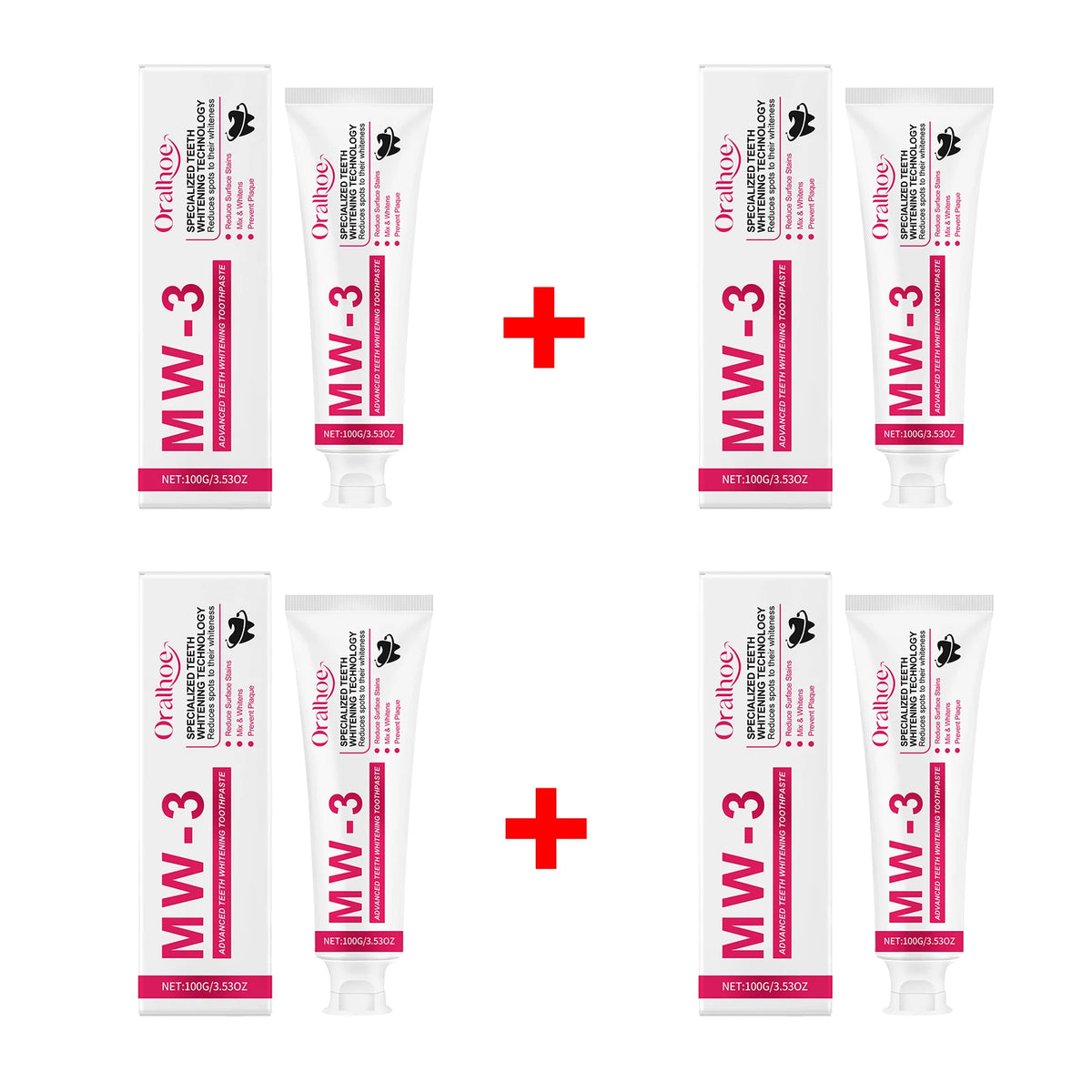 Teeth Whitening Toothpaste for Stain Removal and Fresh Breath
