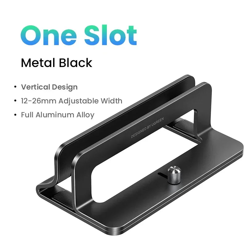 Adjustable Dual Slot Vertical Laptop Stand