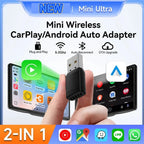 2 in 1 Wireless CarPlay and Android Auto Adapter Bluetooth 5.0 Dongle
