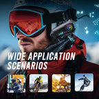 Bluetooth 5.3 Motorcycle Helmet Headset with Voice Control