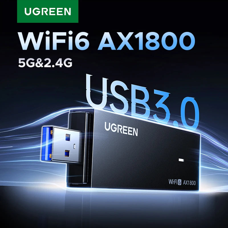 AX1800 WiFi 6 USB 3.0 Dual-Band Wireless Network Adapter for PC - 1