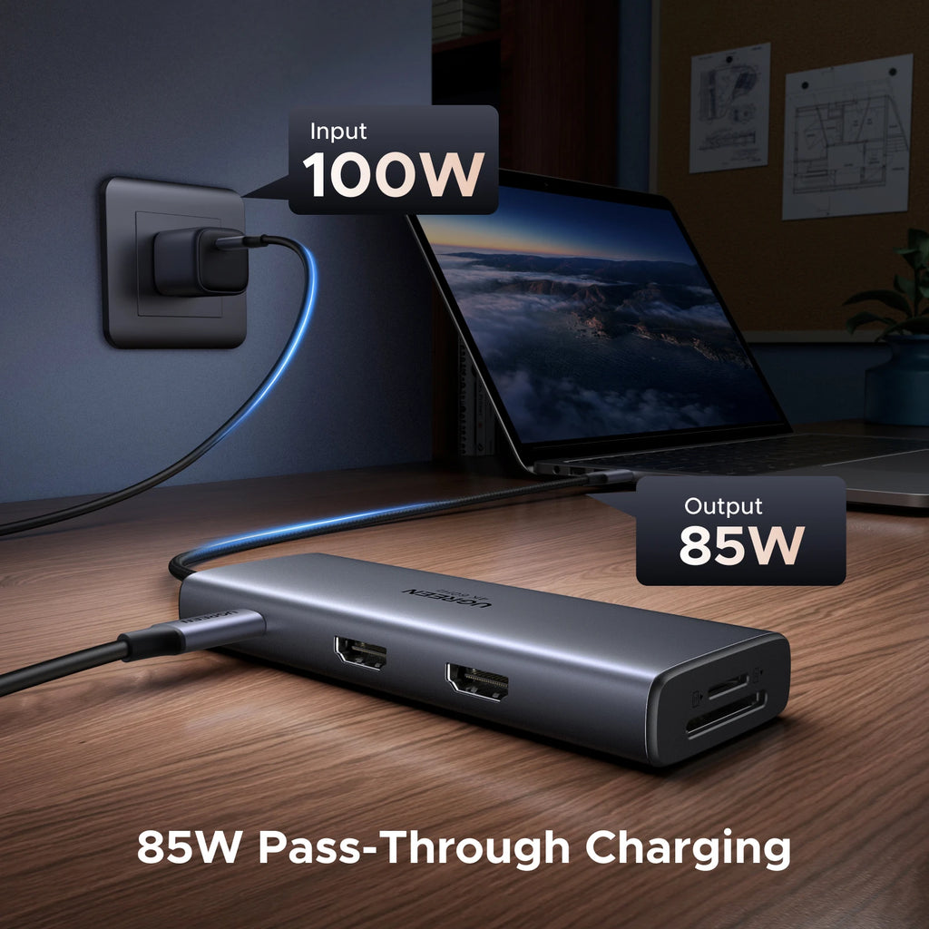9-in-1 USB-C Docking Station with Dual 4K 60Hz HDMI Ports