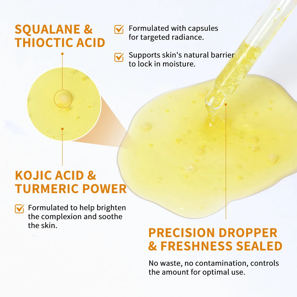 Brightening Kojic Acid and Turmeric Facial Serum