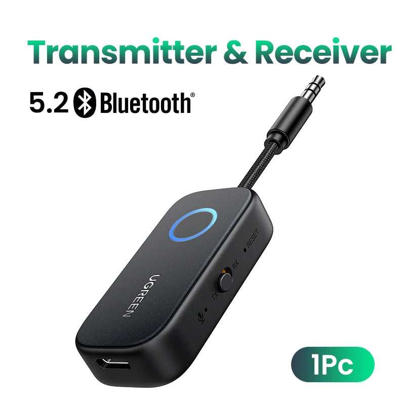 2-in-1 Bluetooth 5.2 Audio Transmitter and Receiver Adapter