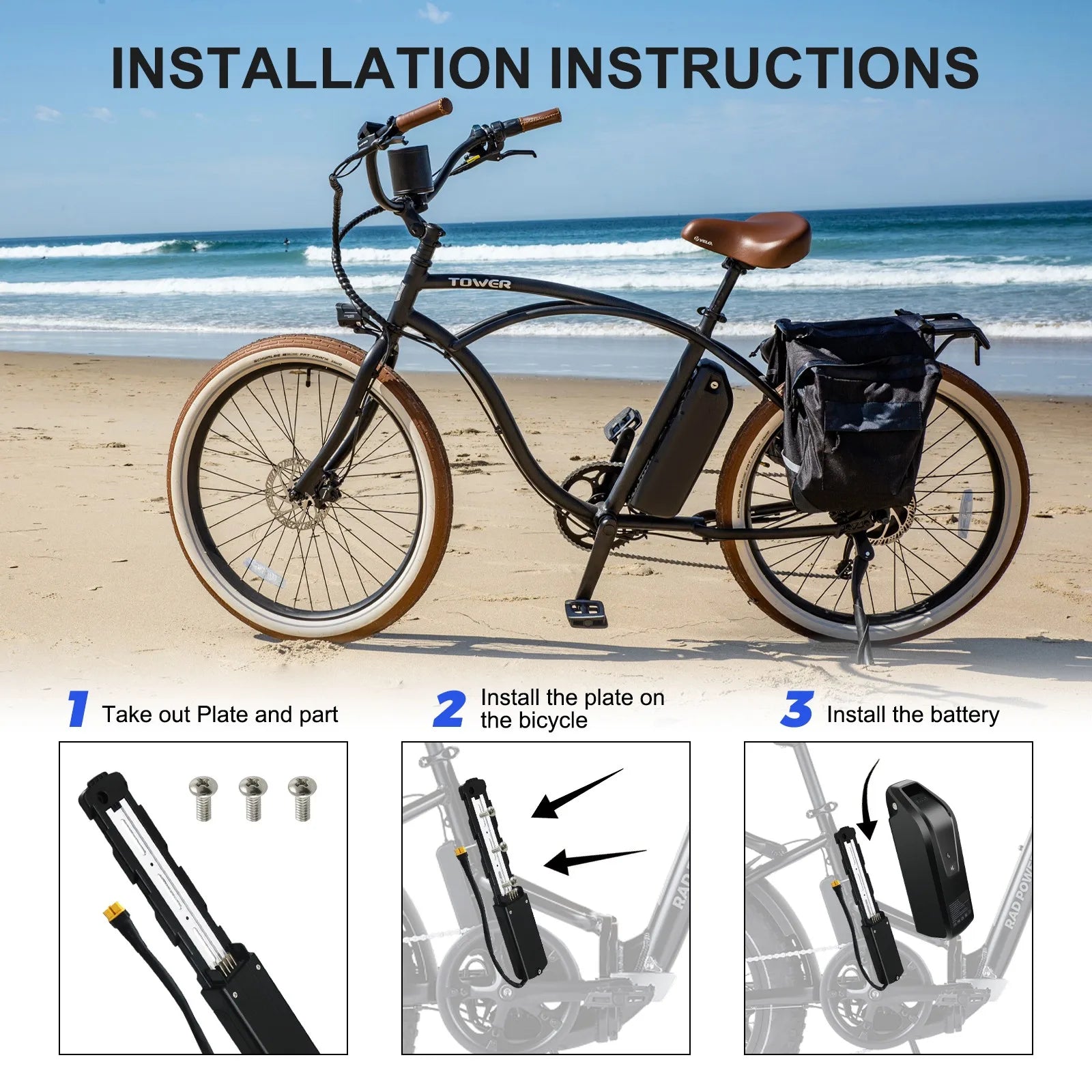 Electric Bike Hailong Lithium-Ion Battery Pack 36V 48V 52V - 15