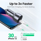 36W Dual Port USB-C PD Fast Car Charger