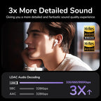 Smart Touch Screen Bluetooth 5.4 Wireless Noise Cancelling Earbuds