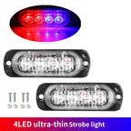 4 LED Side Marker Indicator Light for Cars Trucks Trailers 12V 24V