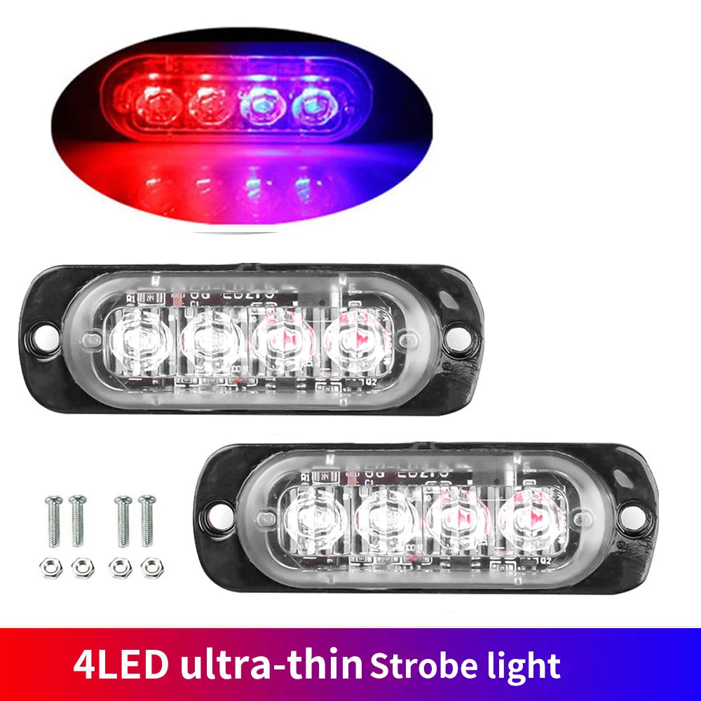 4 LED Side Marker Indicator Light for Cars Trucks Trailers 12V 24V