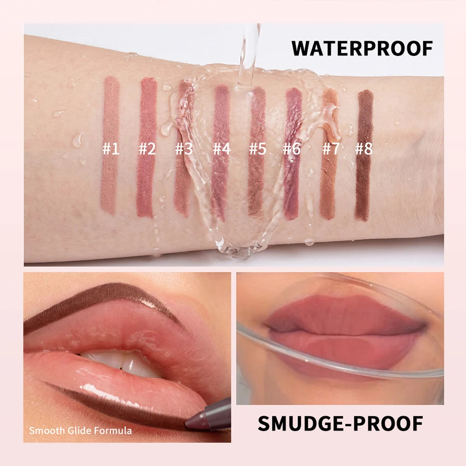 Waterproof Matte Lip Liner Pencil for Long-Lasting Contouring