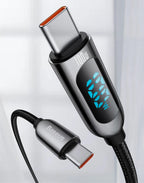 100W USB-C Fast Charging Cable with Digital Power Display