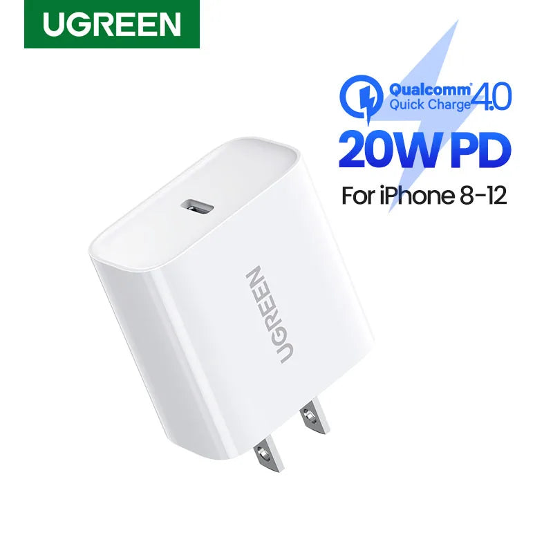 20W USB-C Fast Wall Charger for iPhone and Smartphones - 1