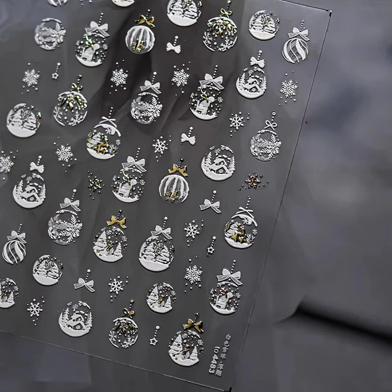 Christmas Cartoon Nail Art Decals