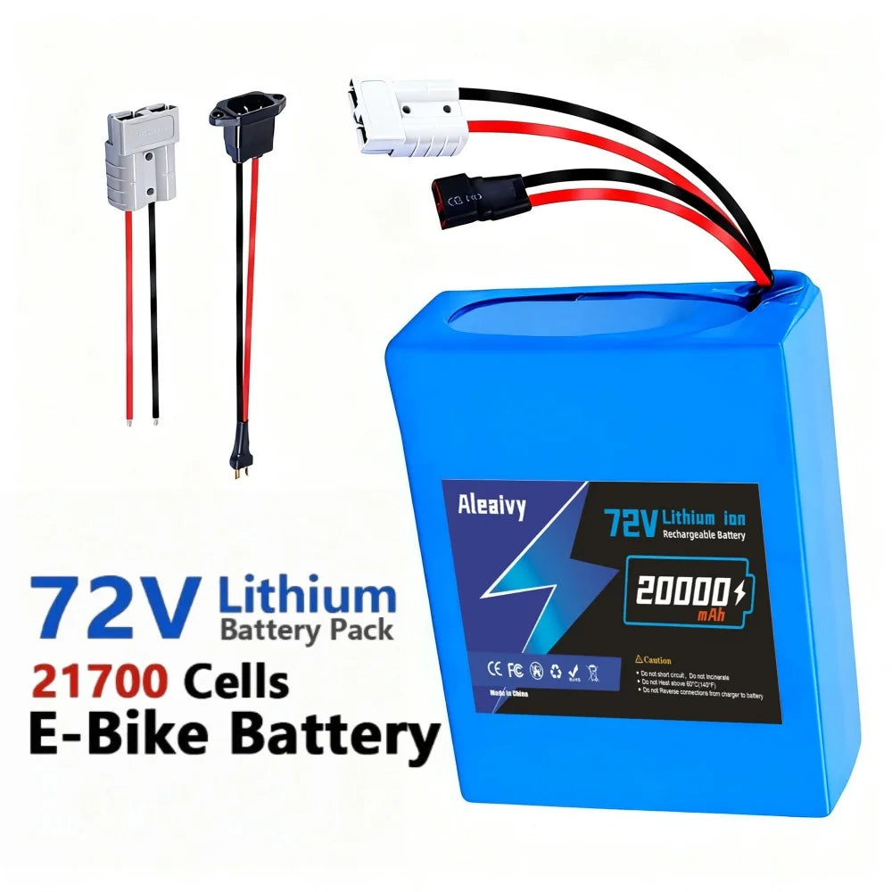 72V Lithium-Ion E-Bike and Scooter Battery Pack - 1
