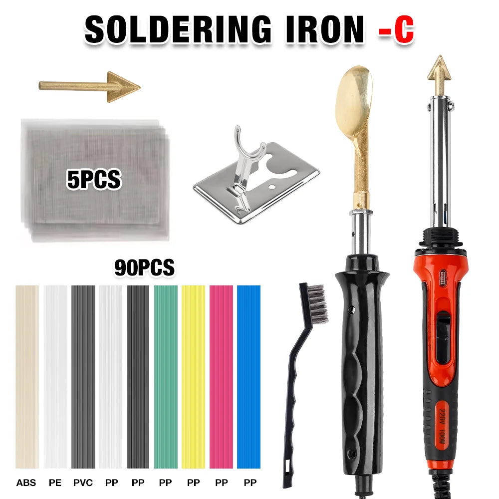 Plastic Repair Welding Iron Tool for Car Bumpers and Leather