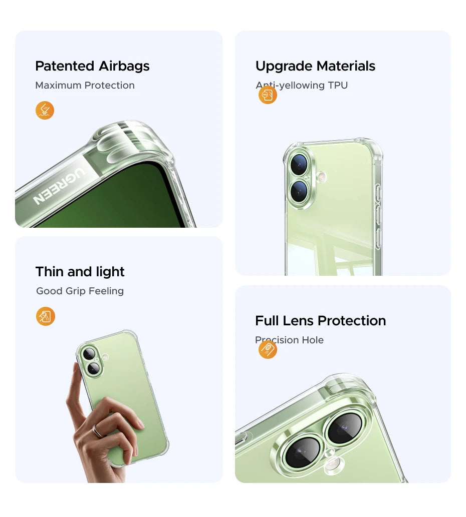 Shockproof Transparent Protective Case for iPhone Series